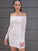 Sheath/Column Lace Off-the-Shoulder Sleeves Long Short/Mini Homecoming Dresses
