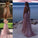 Sequins Sweep/Brush Ruffles A-Line/Princess Train V-neck Sleeveless Dresses