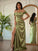 Off-the-Shoulder Sheath/Column Woven Elastic Ruched Satin Sleeveless Floor-Length Dresses