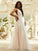 Tulle A-Line/Princess V-neck Applique Sleeveless Floor-Length Dresses