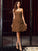 Sleeveless Short A-Line/Princess Ruched Sweetheart Chiffon Bridesmaid Dresses