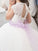 Sleeves Sash/Ribbon/Belt Gown Tulle Ball Short Jewel Floor-Length Flower Girl Dresses