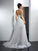 A-Line/Princess Sweetheart Applique Long Sleeveless Tulle Wedding Dresses
