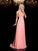 Sleeveless Beading Scoop A-line/Princess Long Chiffon Dresses