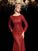 Sheath/Column Sleeves Sequin Scoop Long Long Sequins Dresses