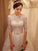 Ball Beading Tulle Chapel 1/2 Off-the-Shoulder Gown Sleeves Train Wedding Dresses
