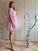 Applique Short Neck A-Line/Princess Organza Sleeves Sheer Short/Mini Homecoming Dresses