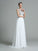 Beading Jewel A-Line/Princess Sleeveless Long Chiffon Dresses