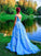 Ball Off-the-Shoulder Applique Gown Tulle Sleeveless Sweep/Brush Train Dresses