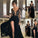 Sleeves Neck Sheer A-Line/Princess Long Lace Floor-Length Chiffon Dresses