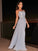 Chiffon Square A-Line/Princess Applique Sleeveless Floor-Length Dresses