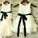 Bowknot A-line/Princess Scoop Taffeta Tea-Length Sleeveless Flower Girl Dresses