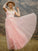 A-Line/Princess Sweetheart Sleeveless Tulle Applique Floor-Length Dresses