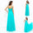 A-line/Princess V-neck Paillette Sleeveless Long Chiffon Dresses