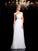 Beading Sleeveless A-Line/Princess One-Shoulder Long Organza Dresses