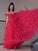 Hand-Made Tulle A-Line/Princess Off-the-Shoulder Flower Sleeveless Floor-Length Dresses