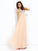 A-line/Princess Beading Sleeveless Spaghetti Straps Long Chiffon Dresses