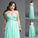 Sleeveless Chiffon Long Rhinestone One-Shoulder A-Line/Princess Plus Size Dresses