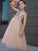 Bowknot Tulle Tea-Length Scoop A-Line/Princess Sleeveless Flower Girl Dresses