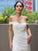 Sleeveless Sweep/Brush Ruched Sheath/Column Off-the-Shoulder Satin Train Wedding Dresses