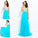 Sleeveless Beading A-line/Princess Scoop Long Chiffon Dresses