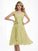 A-Line/Princess Straps Short Sleeveless Pleats Chiffon Bridesmaid Dresses
