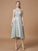 Bateau like Sleeveless Asymmetrical Silk Ruffles A-Line/Princess Satin Bridesmaid Dresses
