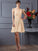 Short Pleats Sleeveless One-Shoulder A-Line/Princess Chiffon Bridesmaid Dresses