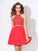 Jewel Sleeveless A-Line/Princess Chiffon Crystal Short Two Piece Dresses