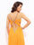 Rhinestone Sleeveless A-line/Princess V-neck Long Chiffon Dresses