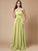 Sleeveless Ruffles Long A-Line/Princess Halter Chiffon Bridesmaid Dresses