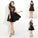 Scoop A-Line/Princess Lace Sleeveless Short Satin Cocktail Dresses