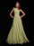 Hand-Made Sleeveless A-Line/Princess One-Shoulder Long Flower Chiffon Bridesmaid Dresses