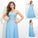 Beading Sleeveless A-Line/Princess Sweetheart Long Chiffon Dresses