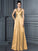 Woven A-Line/Princess Straps Long Sleeveless Elastic Satin Bridesmaid Dresses