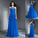 Sleeveless Scoop Beading A-Line/Princess Long Chiffon Dresses